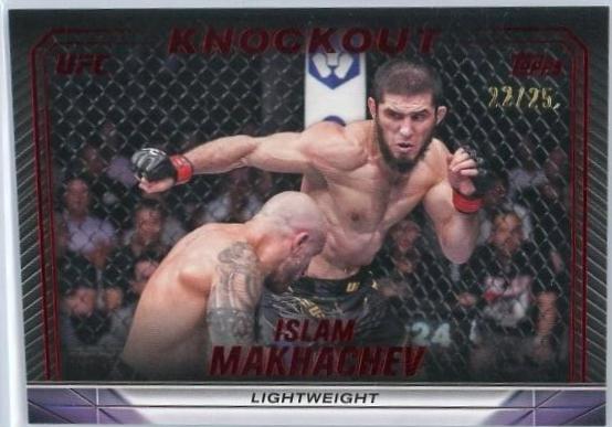 Islam Makhachev 2024 Topps Knockout UFC Base #59 Red