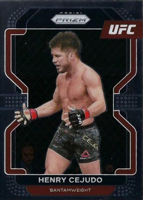 Henry Cejudo 2022 Panini Prizm UFC Base #105 Black Shimmer