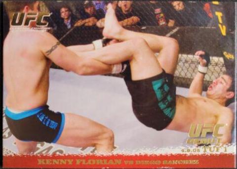 Kenny Florian / Diego Sanchez 2009 Topps UFC Round 1 Base #26 Gold