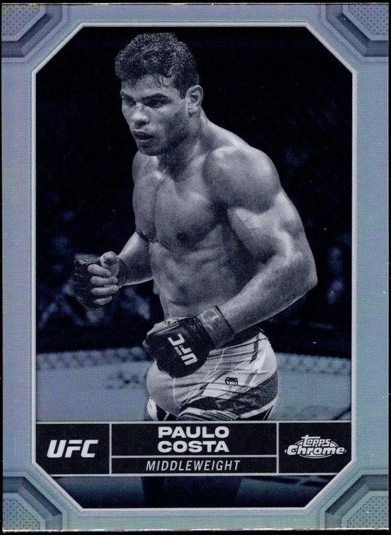 Paulo Costa 2024 Topps Chrome UFC Base #154 Negative Refractor