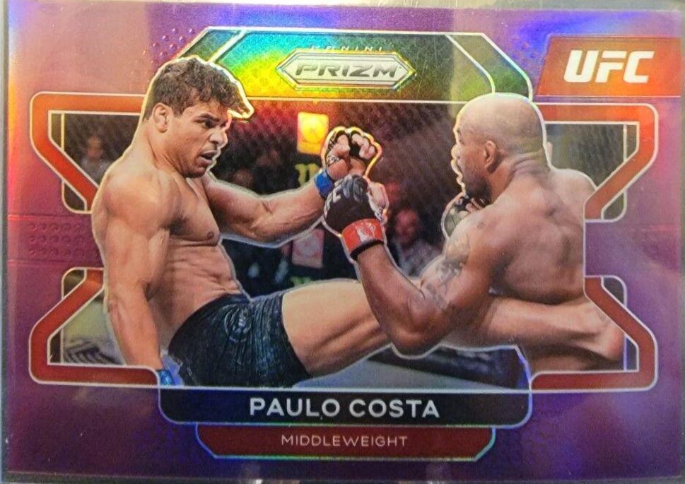 Paulo Costa 2022 Panini Prizm UFC Base #68 Purple