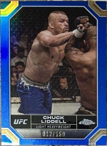 Chuck Liddell 2024 Topps Chrome UFC Base #46 Blue Refractor