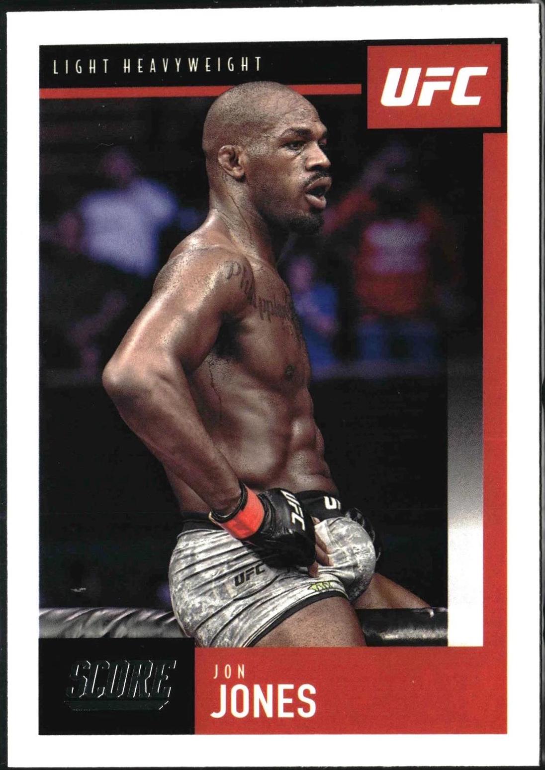 Jon Jones 2021 Panini Chronicles UFC Base Score #91 Red