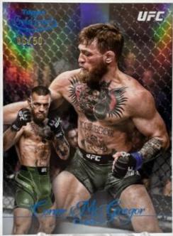 Conor McGregor 2024 Topps Gold Label UFC Base Class III #53 Blue