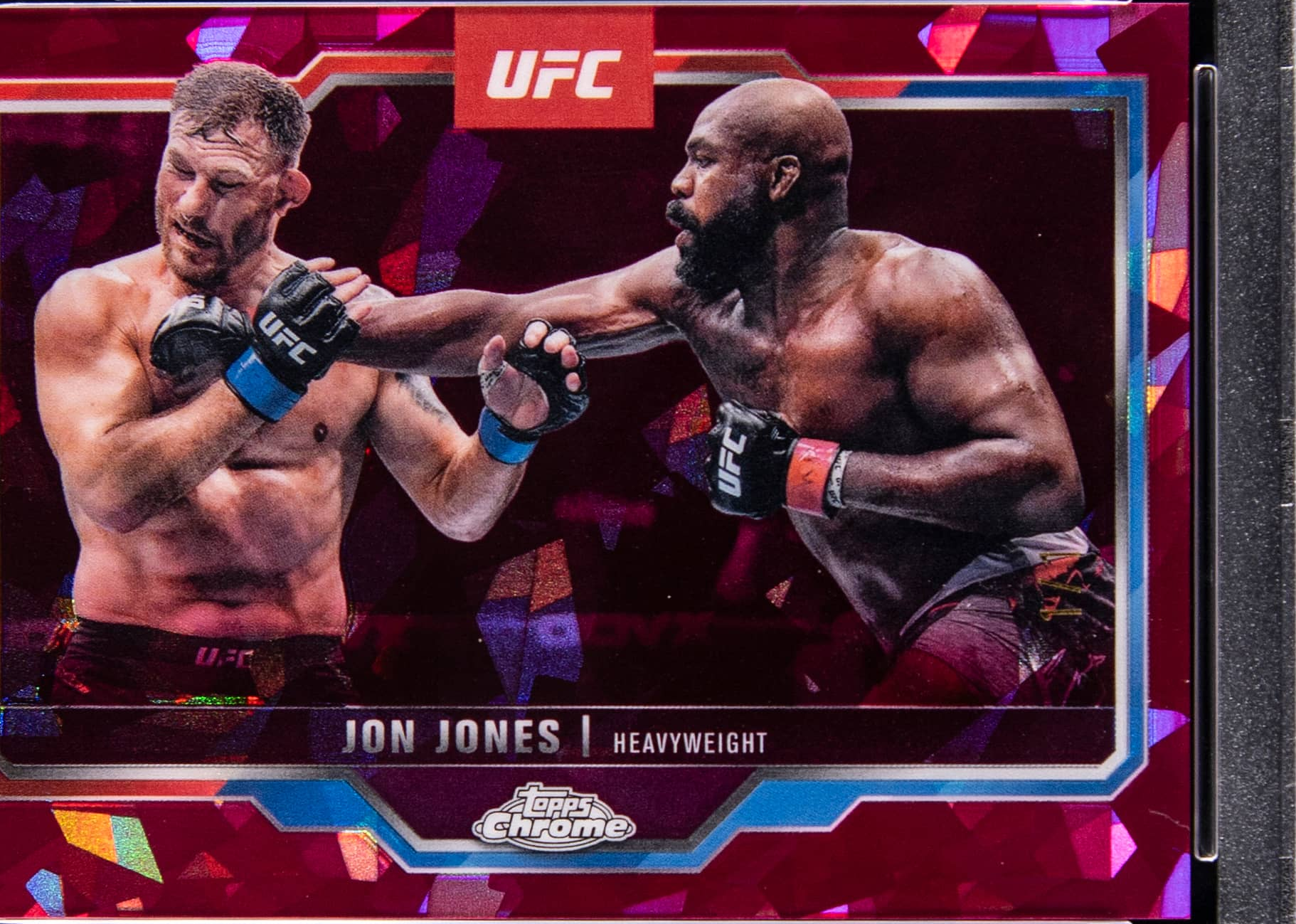 Jon Jones 2025 Topps Chrome Sapphire UFC Base Sapphire #83 Padparadscha Sapphire