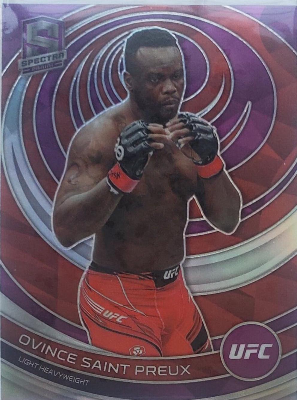 Ovince Saint Preux 2023 Panini Chronicles UFC Base Spectra #393 Purple