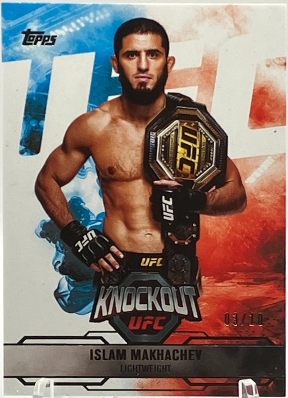Islam Makhachev 2025 Topps Knockout UFC Base #94 Black