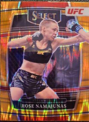 Rose Namajunas 2022 Panini Select UFC Concourse #77 Orange Flash