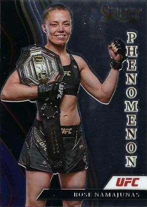 Rose Namajunas 2022 Panini Select UFC Phenomenon #6 Black Flash