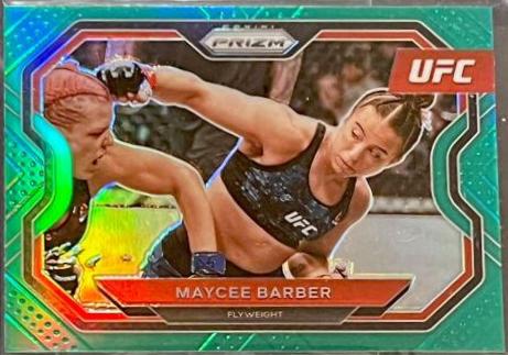 Maycee Barber 2021 Panini Prizm UFC Base #163 Green