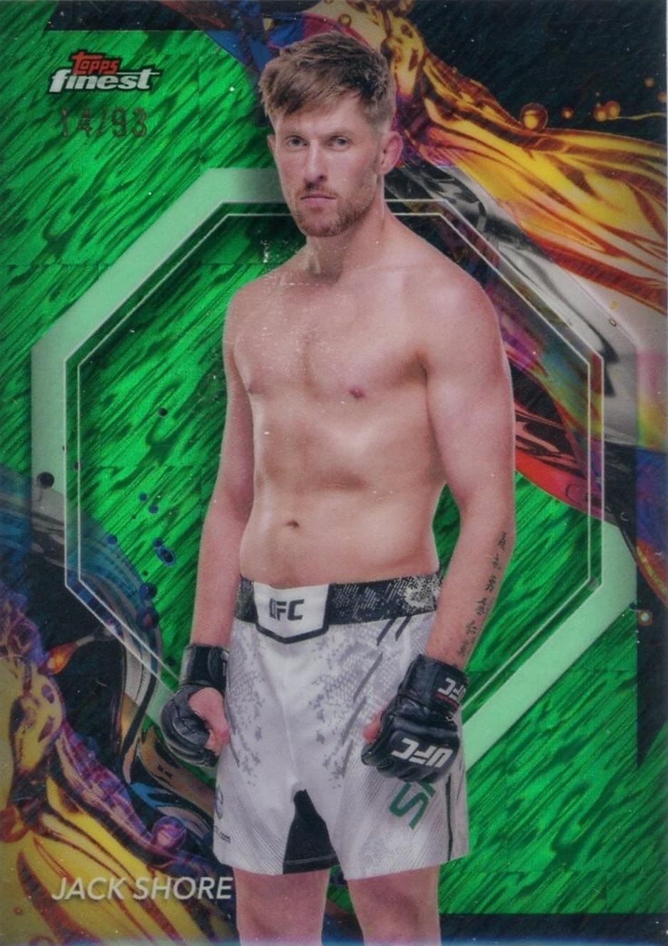 Jack Shore 2024 Topps Finest UFC Base Uncommon #131 Green Shimmer Refractor