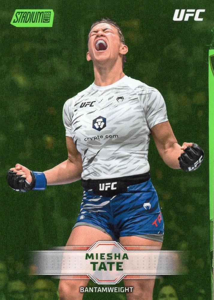 Miesha Tate 2026 Topps Stadium Club UFC Base #117 Lime Green