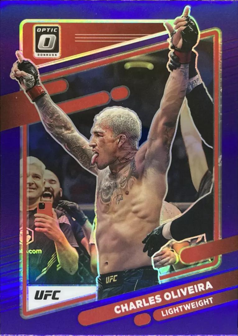 Charles Oliveira 2022 Panini Donruss Optic UFC Base #88 Purple