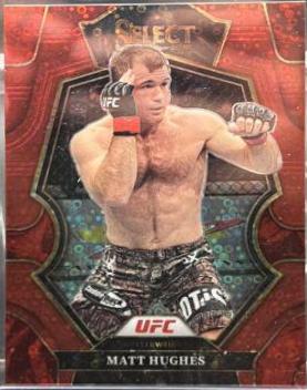 Matt Hughes 2023 Panini Select UFC Premier Level #117 Red Disco