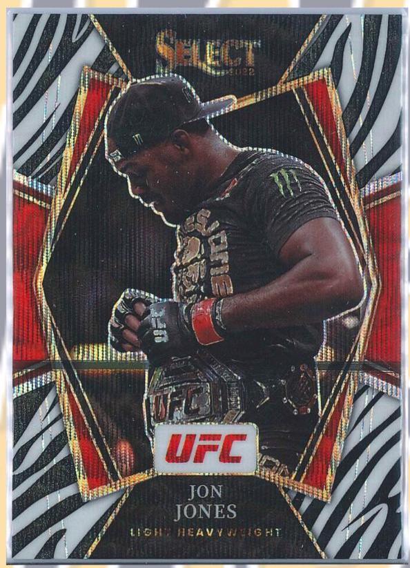 Jon Jones 2022 Panini Select UFC Premier Level #151 Zebra