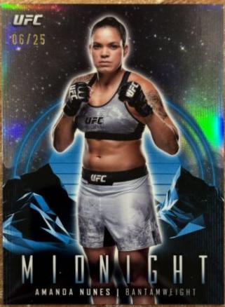 Amanda Nunes 2024 Topps Midnight UFC Base #35 Moonrise