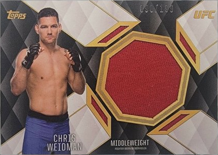 Chris Weidman 2016 Topps UFC Top of the Class Top of the Class Relics #TCR-CW Red