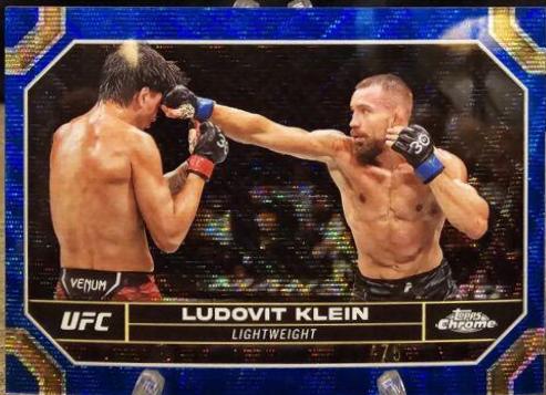 Ludovit Klein 2024 Topps Chrome UFC Base #53 Blue Wave Refractor