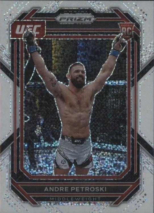 Andre Petroski 2023 Panini Prizm UFC Base #171 White Sparkle