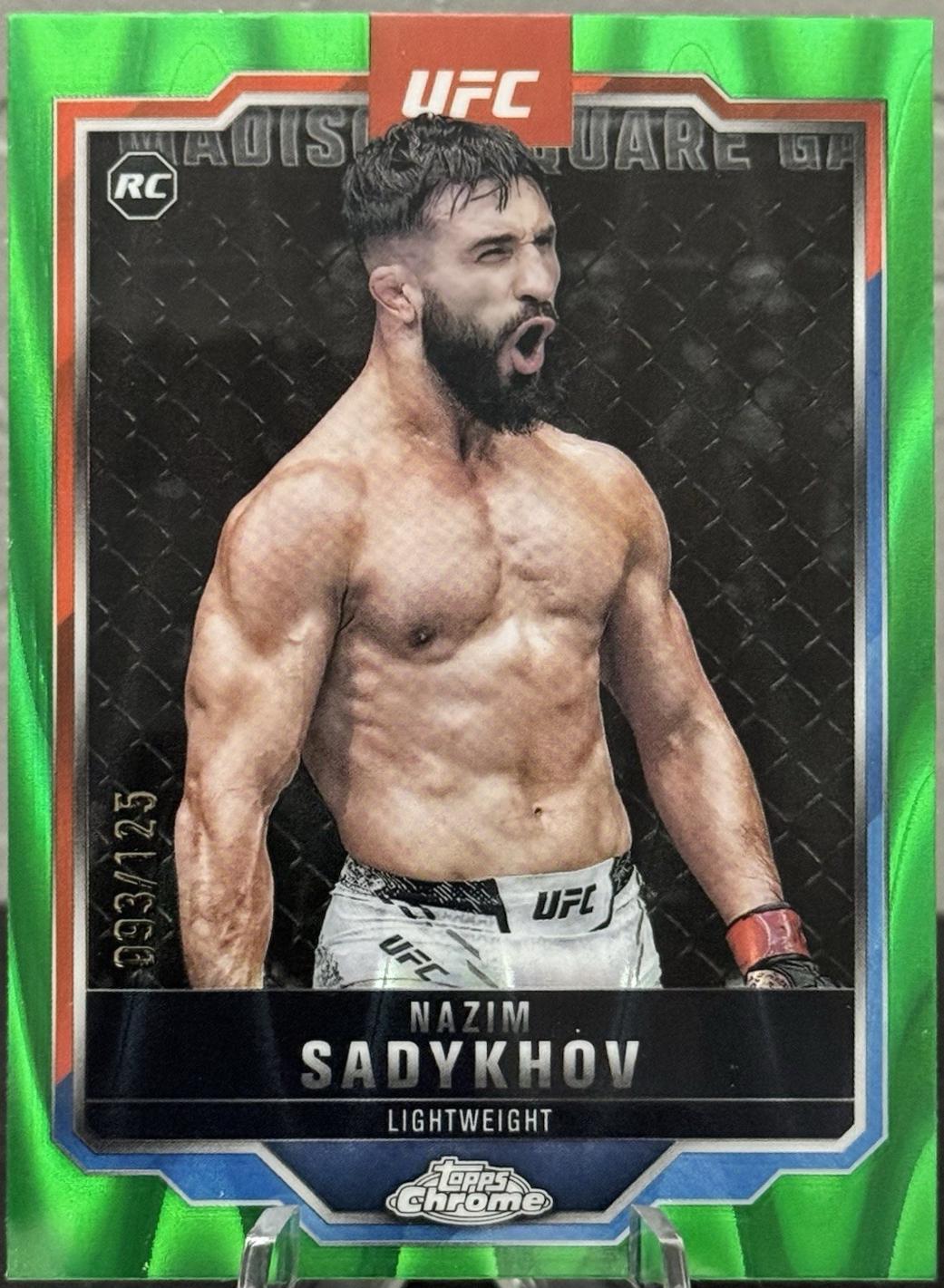 Nazim Sadykhov 2025 Topps Chrome UFC Base #157 Green Wave