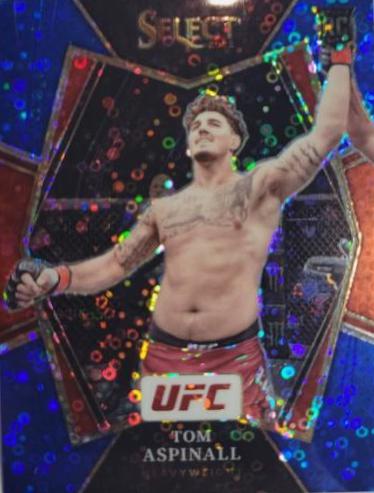 Tom Aspinall 2022 Panini Select UFC Premier Level #185 Blue Disco