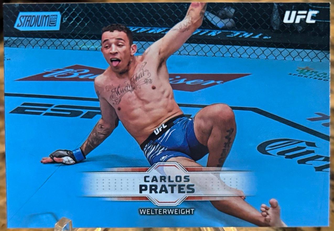 Carlos Prates 2026 Topps Stadium Club UFC Base #51 Blue