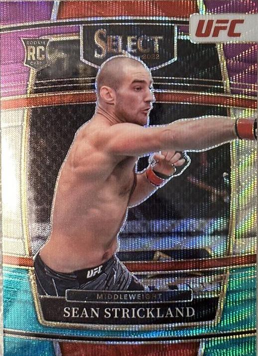 Sean Strickland 2022 Panini Select UFC Premier Level #117 Tri Color