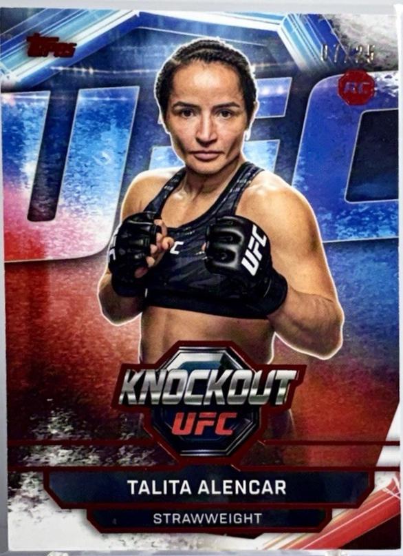Talita Alencar 2026 Topps Knockout UFC Base #37 Red