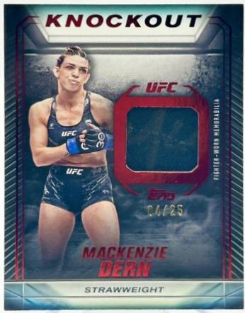 Mackenzie Dern 2024 Topps Knockout UFC Knockout Relics #KR-MD Red