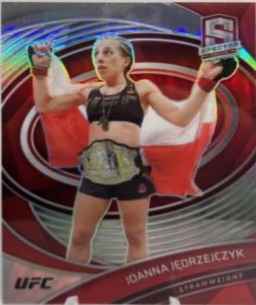 Joanna Jędrzejczyk 2021 Panini Chronicles UFC Base Spectra #296 Red