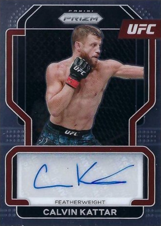 Calvin Kattar 2022 Panini Prizm UFC Signatures #27 Black