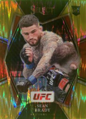 Sean Brady 2022 Panini Select UFC Premier Level #137 Gold Flash