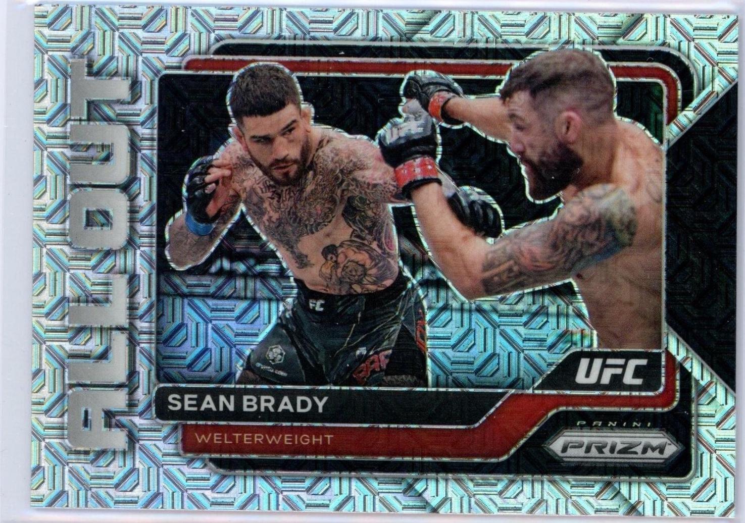 Sean Brady 2023 Panini Prizm UFC All Out #10 Mojo