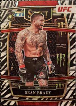 Sean Brady 2022 Panini Select UFC Concourse #31 Zebra