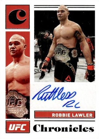 Robbie Lawler 2021 Panini Chronicles UFC Chronicles Signatures #27 Platinum