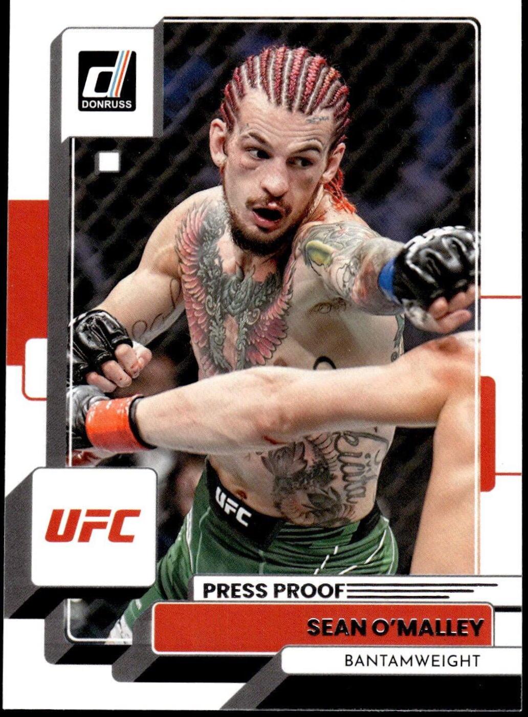 Sean O'Malley 2023 Panini Donruss UFC Base #59 Press Proof Silver