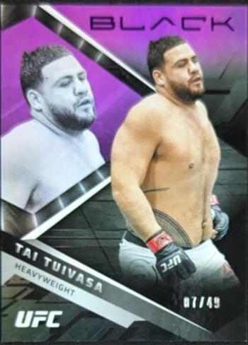 Tai Tuivasa 2022 Panini Chronicles UFC Base Black #205 Purple