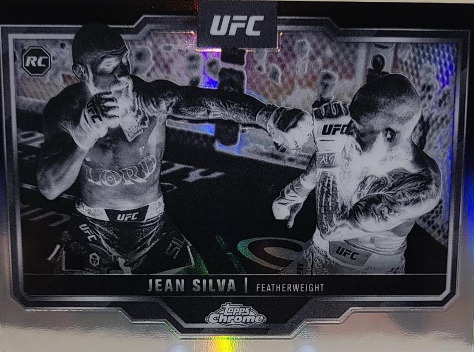 Jean Silva 2025 Topps Chrome UFC Base #56 Negative Refractor
