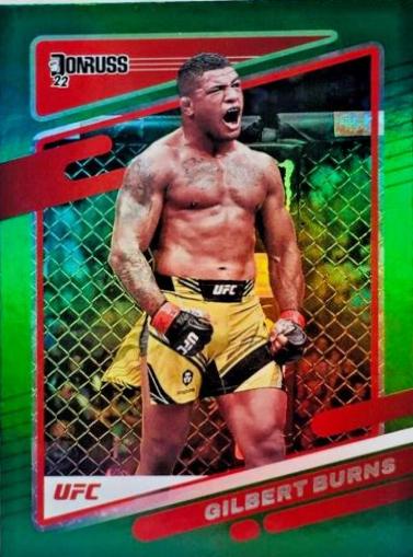 Gilbert Burns 2022 Panini Donruss UFC Base #79 Green