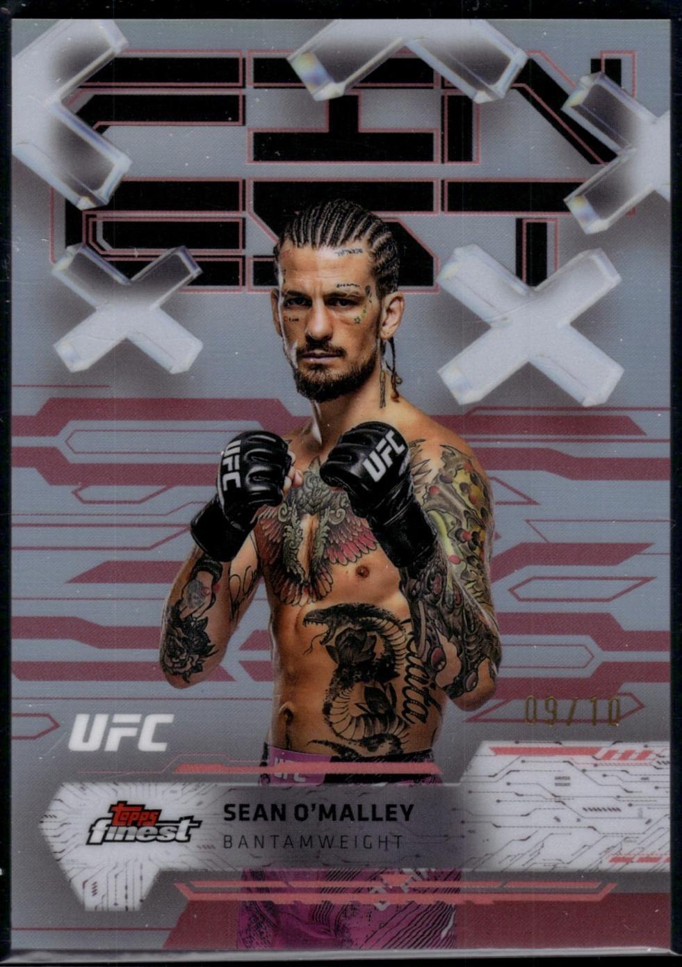 Sean O'Malley 2025 Topps Finest UFC Base Common #15 Red Refractor