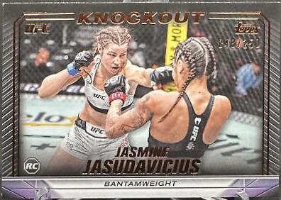 Jasmine Jasudavicius 2024 Topps Knockout UFC Base #50 Bronze