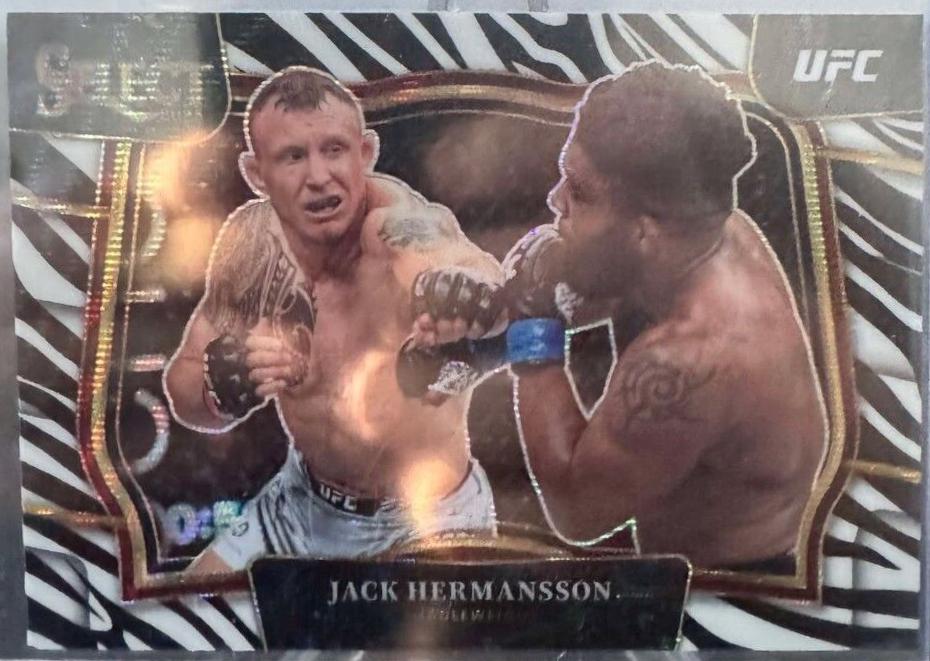 Jack Hermansson 2023 Panini Select UFC Octagonside #290 Zebra