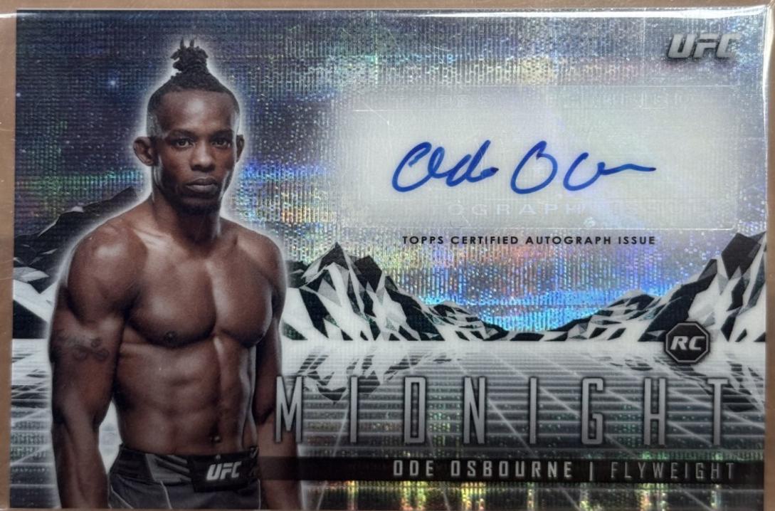 Ode Osbourne 2024 Topps Midnight UFC Horizon Signatures #HS-OOE Moon Beam