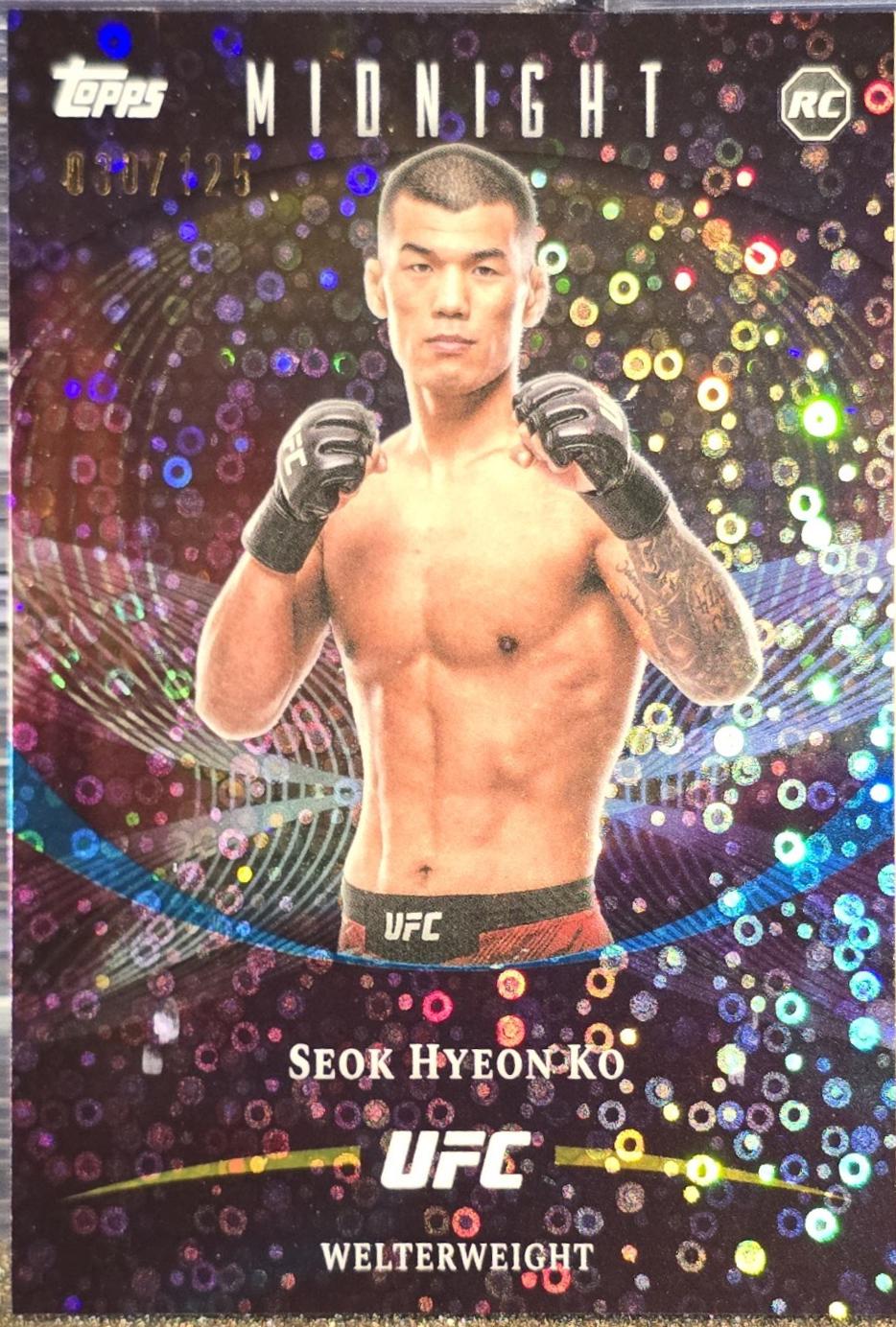 Seok Hyeon Ko 2026 Topps Midnight UFC Base #66 Morning