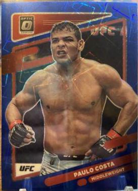 Paulo Costa 2022 Panini Donruss Optic UFC Base #56 Blue Velocity