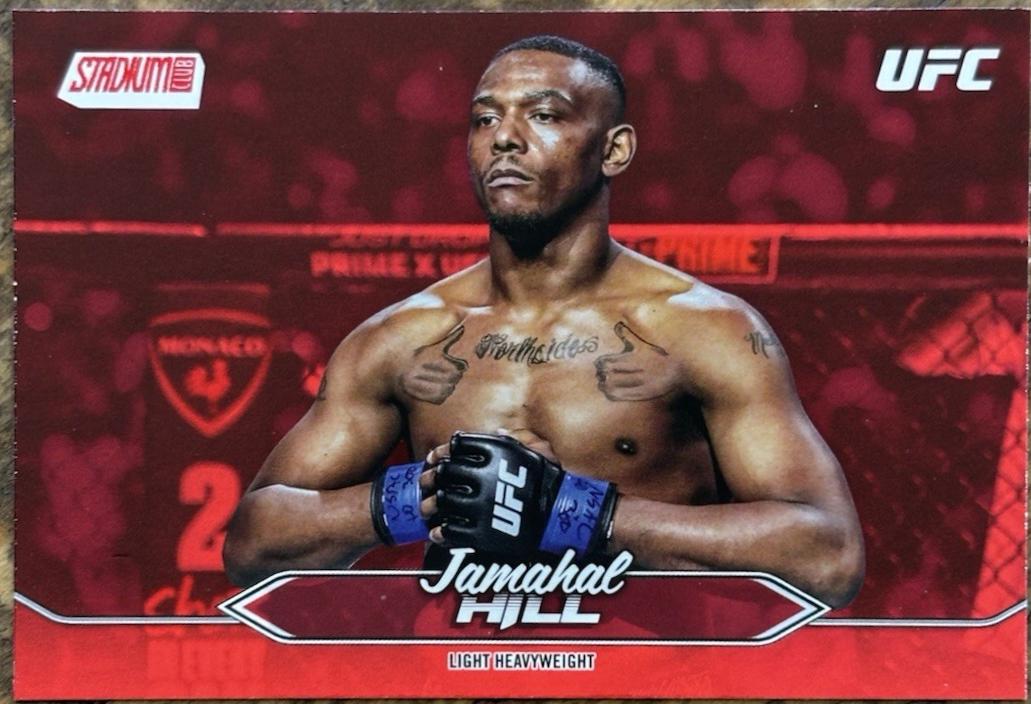 Jamahal Hill 2025 Topps Stadium Club UFC Base #51 Red