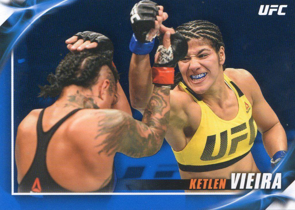 Ketlen Vieira 2019 Topps UFC Knockout Base #36 Blue