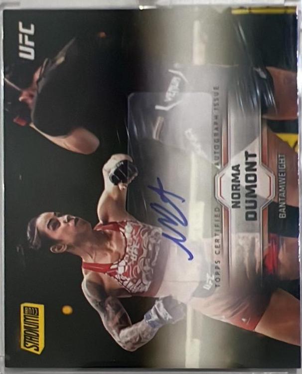 Norma Dumont 2026 Topps Stadium Club UFC Base Autographs #BAV-NDT Yellow