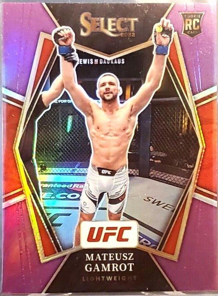 Mateusz Gamrot 2022 Panini Select UFC Premier Level #160 Purple