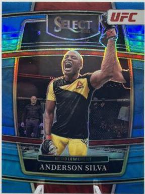 Anderson Silva 2022 Panini Select UFC Concourse #2 Light Blue